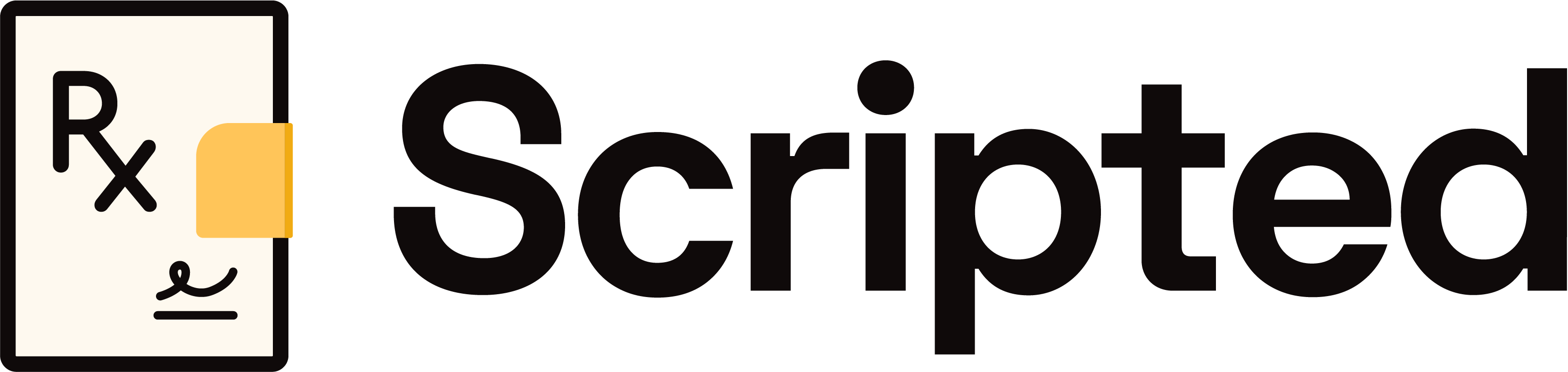 Scripted logo